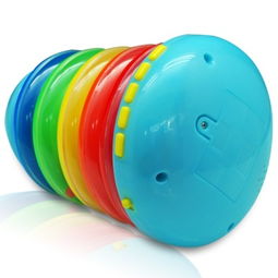 金貝兒童早教益智玩具 搖鈴啟蒙套圈 層層疊疊多彩啟蒙音樂套圈玩具 層疊彩虹杯 1 3歲 早教機(jī)產(chǎn)品圖片4